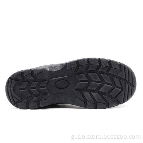 S1P engineering working genuine leather safety shoes
